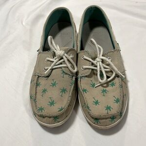 Women’s Sanuks, women’s size 7.5, women’s casual shoes, palm tree shoes, cute
